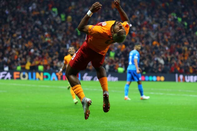 Sport Themen der Woche KW47 Sport Bilder des Tages Ryan Babel celebrates his goal during the UEFA Europa League football match between Galatasaray and Olympique de Marseille at the Nef Stadium, in Istanbul, on November 25, 2021. ( Copyright: MahmutxBurakxBurkukx-xDepoxPhoto 17339259