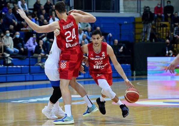 Croatia v Slovenia: 2023 Basketball World Cup Qualifications during the 2023 Basketball World Cup qualifications, Group C game between Croatia and Slovenia at Basketball Center Drazen Petrovic on November 25, 2021 in Zagreb, Croatia. MarkoxLukunic PIXSELL