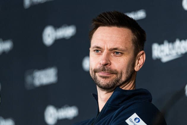 211125 Head coach Robin Söderling of Sweden during the press conference, PK, Pressekonferenz after the Davis Cup Finals group stage tennis match between Canada and Sweden on November 25, 2021 in Madrid. Photo: Mathias Bergeld BILDBYRAN kod MB MB0271 tennis davis cup davis cup finals davis cup finals 2021 canada sweden bbeng sverige kanada presskonferens Copyright: MATHIASxBERGELD BB211125MB096