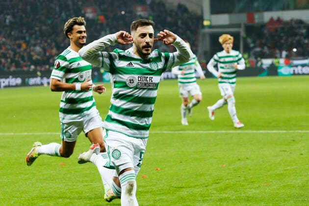 Josip Juranovic (Celtic), NOVEMBER 25, 2021 - Football Soccer : UEFA Europa League group stage Group G match between Bayer Leverkusen 3-2 Celtic at BayArena in Leverkusen, Germany. Noxthirdxpartyxsales  (175269878)