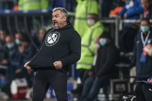 Bilder des Jahres 2021, Sport 11 November Sport Themen der Woche KW47 27.11.2021, Fussball, Saison 2021 2022, 1. Bundesliga, 13. Spieltag, VfL Bochum - SC Freiburg, Cheftrainer Thomas Reis (VfL Bochum) Foto: Tim Rehbein RHR-FOTO Bochum Vonovia Ruhrstadion NRW Deutschland xRHR-FOTO TRx