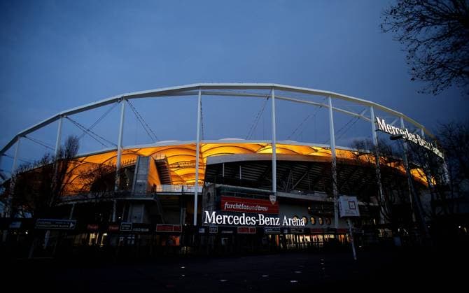 Stuttgart , Fußball VfB Stuttgart Mercedes Benz Arena