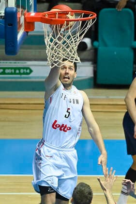 Belgium s Sam Van Rossom pictured in action during a match of the national basketball team of Belgium, the Red Lions, against the national team, Nationalteam of Serbia, a qualification game for the 2023 World Championship, WM, Weltmeisterschaft men, in the Group A (match 2 6), Sunday 28 November 2021. LAURIExDIEFFEMBACQ  x3145239x
