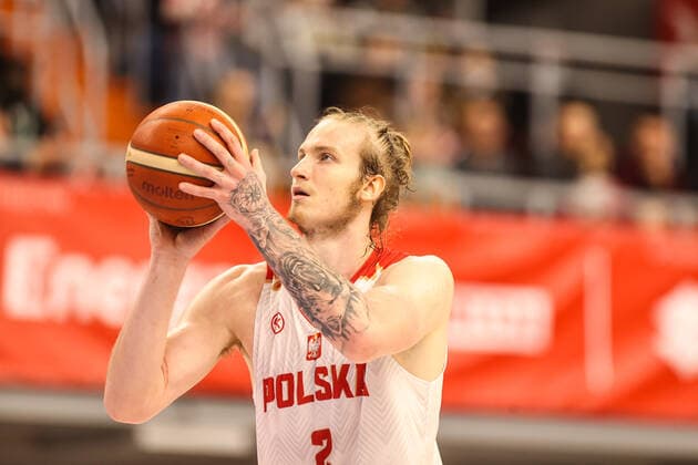 Basketball, WM Quali, Polen - Deutschland 28.11.2021 LUBLIN, HALA GLOBUS¨KOSZYKOWKA (BASKETBALL) , KWALIFIKACJE MISTRZOSTW SWIATA FIBA ( FIBA WORLD CUP QUALIFICATION ) MECZ POLSKA - NIEMCY ( GAME POLAND - GERMANY )¨NZ ALEKSANDER BALCEROWSKI¨FOTO LUKASZ GROCHALA CYFRASPORT NEWSPIX.PL --- Newspix.pl  20211128CSLG0042