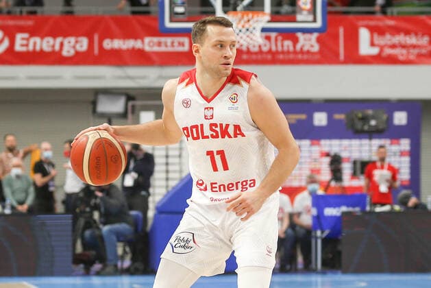 Basketball, WM Quali, Polen - Deutschland 2021.11.28 Lublin Koszykowka Kwalifikacje do Mistrzostw Swiata 2023 Polska - Niemcy N z Marcel Ponitka Foto Wojciech Szubartowski Press Focus 2021.11.28 Lublin FIBA Basketball World Cup 2023 European Qualifiers Poland - Germany Marcel Ponitka Credit: Wojciech Szubartowski Press Focus NEWSPIX.PL --- Newspix.pl  20211128PF_WS016
