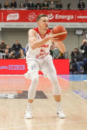 Basketball, WM Quali, Polen - Deutschland 2021.11.28 Lublin Koszykowka Kwalifikacje do Mistrzostw Swiata 2023 Polska - Niemcy N z Tomasz Gielo Foto Wojciech Szubartowski Press Focus 2021.11.28 Lublin FIBA Basketball World Cup 2023 European Qualifiers Poland - Germany Tomasz Gielo Credit: Wojciech Szubartowski Press Focus NEWSPIX.PL --- Newspix.pl  20211128PF_WS019