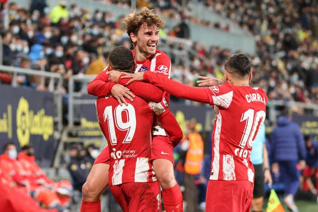 November 28, 2021, Cadiz, Cadiz, Spain: Matheus Cunha of Atletico de Madrid celebrate a goal during the La Liga Santader match between Cadiz CF and tletico de Madrid at Nuevo Mirandilla in Cadiz, Spain, on November 28, 2021. Cadiz Spain - ZUMAd159 0143166796st Copyright: xJosexLuisxContrerasx