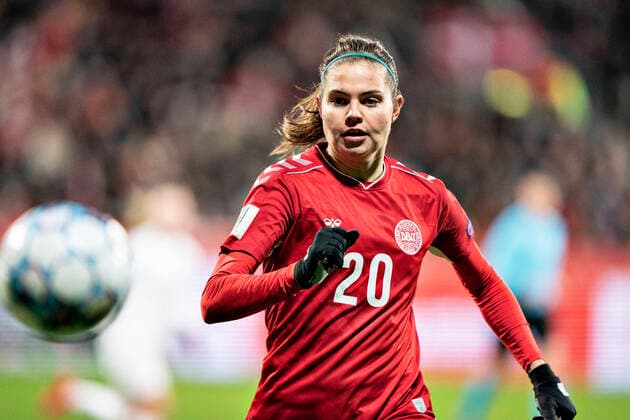 Danmarks Signe Bruun i VM kvalifikationskampen mellem Danmark og Rusland paa Energi Viborg Arena, tirsdag den 30. november 2021.. , Viborg Jylland Denmark Copyright: HenningxBagger HenningxBaggerx COP101 spdk20211130-201539-L
