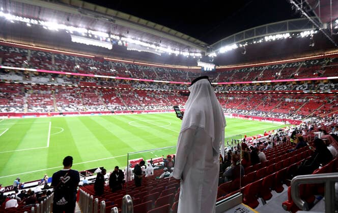 AL BAYT Stadion FIFA Arab Cup 2021 in Qatar Eroeffnungsstadion AL Bay am 30.11.2021 in Al Chaur in Katar *** AL BAYT Stadium FIFA Arab Cup 2021 in Qatar Opening Stadium AL Bay on 30 11 2021 in Al Chaur in Qatar