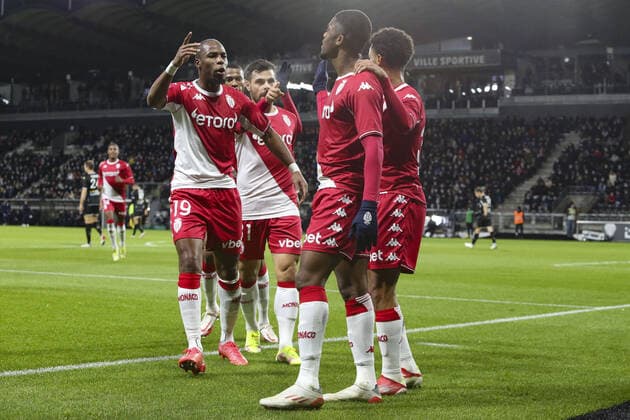 But de M Boadu (AS Monaco) FOOTBALL : Angers Vs Monaco - Ligue 1 - 01 12 2021 MichaelBaucher Panoramic 