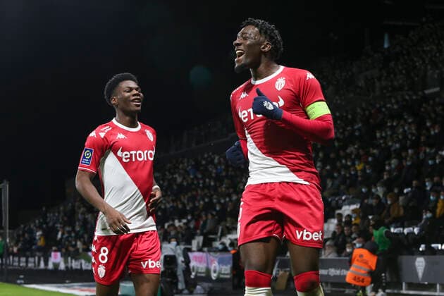 But de A Disasi (AS Monaco) FOOTBALL : Angers Vs Monaco - Ligue 1 - 01 12 2021 MichaelBaucher Panoramic 