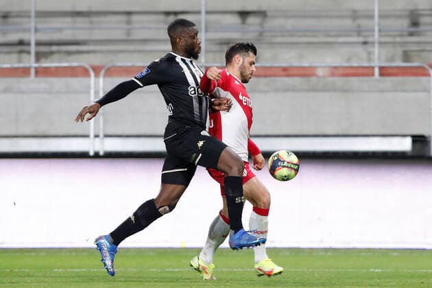 K Volland (AS Monaco) FOOTBALL : Angers Vs Monaco - Ligue 1 - 01 12 2021 MichaelBaucher Panoramic 