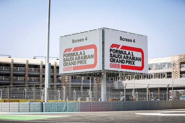 illustration track during the Formula 1 stc Saudi Arabian Grand Prix 2021, 21th round of the 2021 FIA Formula One World Championship, WM, Weltmeisterschaft from December 3 to 5, 2021 on the Jeddah Corniche Circuit, in Jeddah, Saudi Arabia - F1 - SAUDI ARABIAN GRAND PRIX 2021 DPPI Panoramic  00121043_AV6_9820