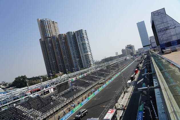 Formel 1 Großer Preis von Saudi-Arabien 02.12.2021, Jeddah Corniche Circuit, Dschidda, Formel 1 Großer Preis von Saudi-Arabien ,im Bild Übersicht der Strecke in Jeddah.