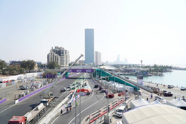 Formel 1 Großer Preis von Saudi-Arabien 02.12.2021, Jeddah Corniche Circuit, Dschidda, Formel 1 Großer Preis von Saudi-Arabien ,im Bild Übersicht der Strecke in Jeddah.