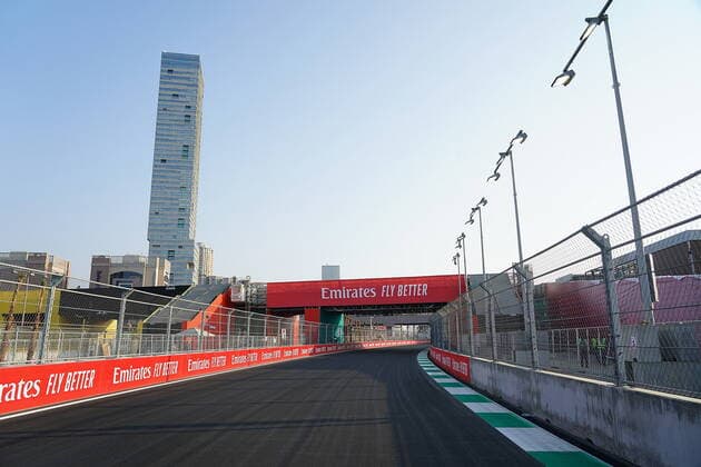 Formel 1 Großer Preis von Saudi-Arabien 02.12.2021, Jeddah Corniche Circuit, Dschidda, Formel 1 Großer Preis von Saudi-Arabien ,im Bild Übersicht der Strecke in Jeddah.