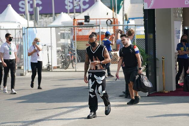 Formel 1 Großer Preis von Saudi-Arabien 02.12.2021, Jeddah Corniche Circuit, Dschidda, Formel 1 Großer Preis von Saudi-Arabien ,im Bild Lewis Hamilton (GBR), Mercedes-AMG Petronas Formula One Team