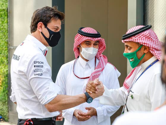 Toto Wolff (AUT, Mercedes-AMG Petronas F1 Team), F1 Grand Prix of Saudi Arabia at Jeddah Corniche Circuit on December 3, 2021 in Jeddah, Saudi Arabia. (Photo by HOCH ZWEI) Jeddah Saudi Arabia