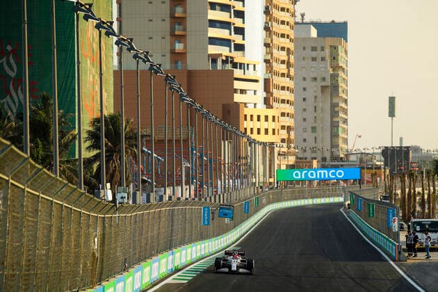 7 Kimi Raikkonen (FIN, Alfa Romeo Racing ORLEN), F1 Grand Prix of Saudi Arabia at Jeddah Corniche Circuit on December 3, 2021 in Jeddah, Saudi Arabia. (Photo by HOCH ZWEI) Jeddah Saudi Arabia