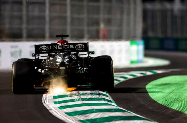 44 Lewis Hamilton (GBR, Mercedes-AMG Petronas F1 Team), F1 Grand Prix of Saudi Arabia at Jeddah Corniche Circuit on December 3, 2021 in Jeddah, Saudi Arabia. (Photo by HOCH ZWEI) Jeddah Saudi Arabia