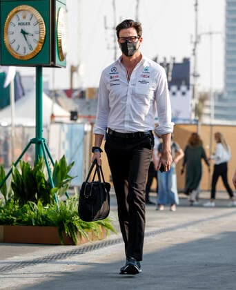 Toto Wolff (AUT, Mercedes-AMG Petronas F1 Team), F1 Grand Prix of Saudi Arabia at Jeddah Corniche Circuit on December 4, 2021 in Jeddah, Saudi Arabia. (Photo by HOCH ZWEI) Jeddah Saudi Arabia