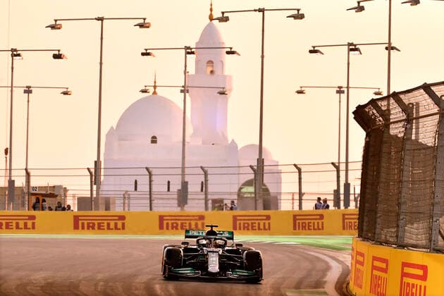 HAMILTON Lewis F1 Team Mercedes AMG F1 FIA Grand Prix von Saudi Arabien 2021 am 04.12.2021 in Jeddah