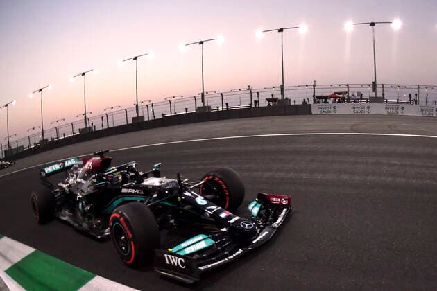 HAMILTON Lewis F1 Team Mercedes AMG F1 FIA Grand Prix von Saudi Arabien 2021 am 04.12.2021 in Jeddah
