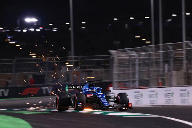 14 Fernando Alonso (ESP, Alpine F1 Team), F1 Grand Prix of Saudi Arabia at Jeddah Corniche Circuit on December 4, 2021 in Jeddah, Saudi Arabia. (Photo by HOCH ZWEI) Jeddah Saudi Arabia