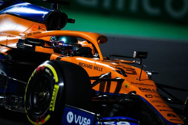 03 RICCIARDO Daniel (aus), McLaren MCL35M, action during the Formula 1 stc Saudi Arabian Grand Prix 2021, 21th round of the 2021 FIA Formula One World Championship, WM, Weltmeisterschaft from December 3 to 5, 2021 on the Jeddah Corniche Circuit, in Jeddah, Saudi Arabia - F1 - SAUDI ARABIAN GRAND PRIX 2021 DPPI Panoramic  20211204_GOODEN_FG0O2749