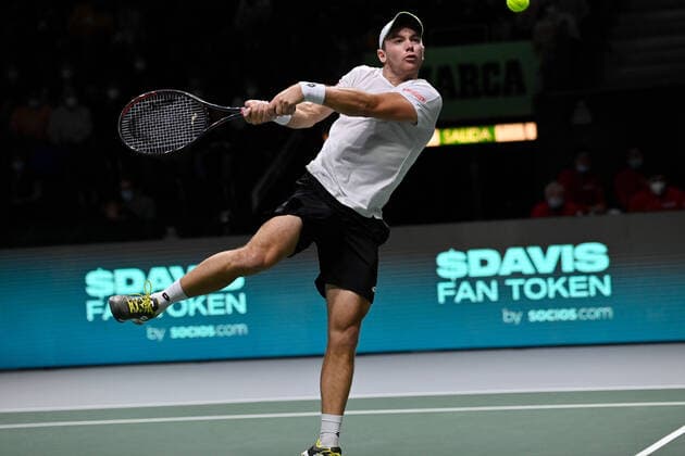2021 Davis Cup Finals , Madrid Semifinal : Russia v Germany Dominik Koepfer Germany