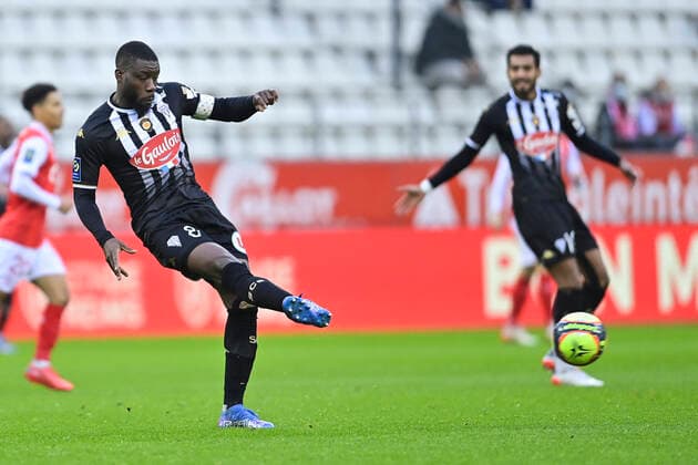 Ismael Traore (Angers) FOOTBALL : Reims vs Angers - Ligue1 - 05 12 2021 JBAutissier Panoramic 