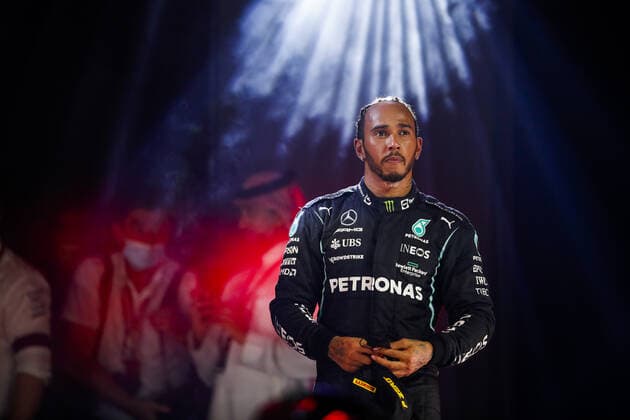 HAMILTON Lewis (gbr), Mercedes AMG F1 GP W12 E Performance, portrait during the Formula 1 stc Saudi Arabian Grand Prix 2021, 21th round of the 2021 FIA Formula One World Championship, WM, Weltmeisterschaft from December 3 to 5, 2021 on the Jeddah Corniche Circuit, in Jeddah, Saudi Arabia - F1 - SAUDI ARABIAN GRAND PRIX 2021 - RACE DPPI Panoramic  00121044__V2_7901.JPG