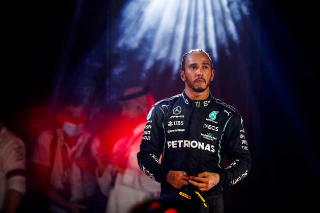 Sport Bilder des Tages 44 Lewis Hamilton (GBR, Mercedes-AMG Petronas F1 Team), F1 Grand Prix of Saudi Arabia at Jeddah Corniche Circuit on December 5, 2021 in Jeddah, Saudi Arabia. (Photo by HOCH ZWEI) Jeddah Saudi Arabia