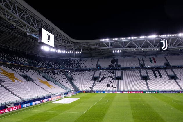 211207 General View of Allianz Stadium during a training session with Malmö FF on December 7, 2021 in Turin. Photo: Mathilda Ahlberg BILDBYRAN COP 240 PA0348 fotboll football soccer fotball champions league träning presskonferens training practice press conference, PK, Pressekonferenz malmö ff bbeng juventus stadium Copyright: MATHILDAxAHLBERG BB211207BB566