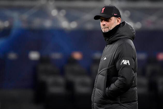 Jurgen Klopp coach of Liverpool during the Uefa Champions League group B football match between AC Milan and Liverpool at San Siro stadium in Milano (Italy), December 7th, 2021. Photo Andrea Staccioli Insidefoto andreaxstaccioli