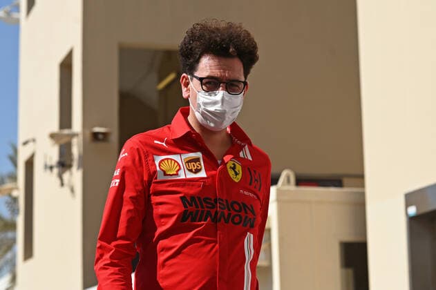 09.12.2021, xekx, Formel 1 FIA, Großer Preis von Abu Dhabi 2021 emspor, Mattia Binotto (Teamchef Scuderia Ferrari) (DFL DFB REGULATIONS PROHIBIT ANY USE OF PHOTOGRAPHS as IMAGE SEQUENCES and or QUASI-VIDEO) Abu Dhabi