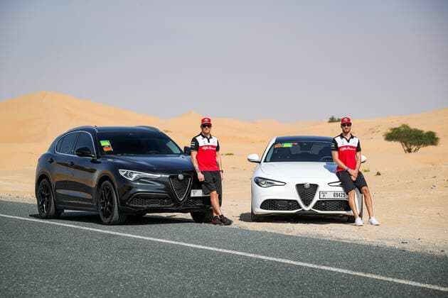 RAIKKONEN Kimi (fin), GIOVINAZZI Antonio (ita), Alfa Romeo Racing ORLEN C41, portrait during the Formula 1 Etihad Airways Abu Dhabi Grand Prix 2021, 22th round of the 2021 FIA Formula One World Championship, WM, Weltmeisterschaft from December 10 to 12, 2021 on the Yas Marina Circuit, in Yas Island, Abu Dhabi - F1 - ABU DHABI GRAND PRIX 2021 DPPI Panoramic  20211209_GOODEN_FG0O4331