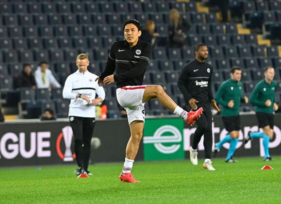 Makoto Hasebe of Eintracht Frankfurt during the UEFA Europa League group D match between Fenerbahce and Eintracht Frankfurt at Ulker Stadium on December 9, 2021 in Istanbul, Turkey. (Photo by Seskimphoto) Fenerbahce v Eintracht Frankfurt: Group D - UEFA Europa League 