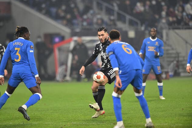 Rayan Cherki (lyon) FOOTBALL: Olympique Lyonnais vs Rangers FC - Ligue Europa - 09 12 2021 FredericChambert Panoramic 