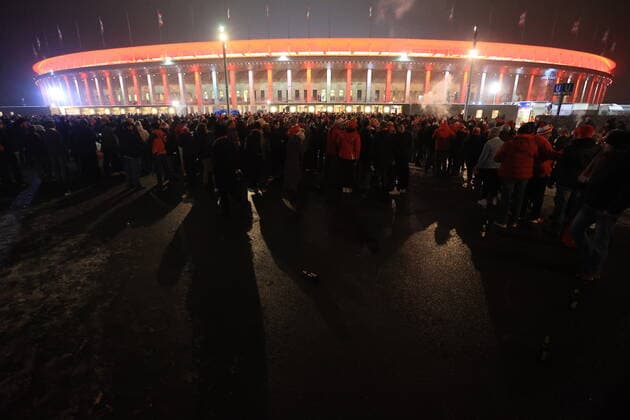 DEU, ECL, 1.FC Union vs. , 09.12.2021, Berliner Olympiastadion, Berlin, DEU, ECL, 1.FC Union vs. , im Bild Olympiastadion, 1.FC Union-Fans