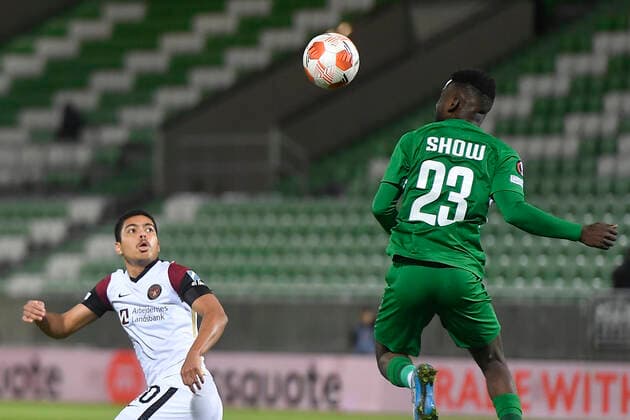FCMs Evander Ferreira during the UEFA Europa League Group F football match between PFC Ludogorets and FC Midtjylland on December 9, 2021 at the Ludogorets Arena in Razgrad. Photo by Alex Nicodim Ritzau Scanpix , Razgrad Copyright: RitzauxScanpix AlexxNicodimx spdk20211209-212715-L
