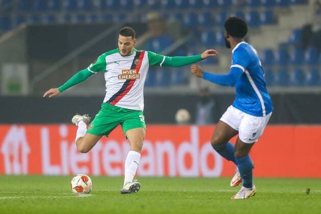SOCCER - UEFA EL, Genk vs Rapid GENK,BELGIUM,09.DEC.21 - SOCCER - UEFA Europa League, group stage, KRC Genk vs SK Rapid Wien. Image shows Ercan Kara (Rapid).  GEPAxpictures xPhilippxBrem