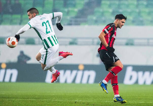 Nadiem Amiri, Ferencvaros vs Bayern Leverkusen, Uefa Europa Leafue, 09 December, 09.12.2021 Ferencvaros vs Bayern Leverkusen, Uefa Europa Leafue, 09 December, 09.12.2021 Budapest Copyright: xEIBNER NikolaxKrsticx EP_EER