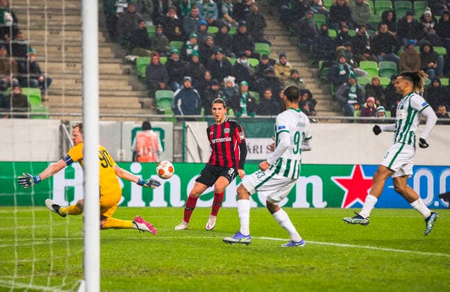 Panagiotis Retsos, Ferencvaros vs Bayern Leverkusen, Uefa Europa Leafue, 09 December, 09.12.2021 Ferencvaros vs Bayern Leverkusen, Uefa Europa Leafue, 09 December, 09.12.2021 Budapest Copyright: xEIBNER NikolaxKrsticx EP_EER