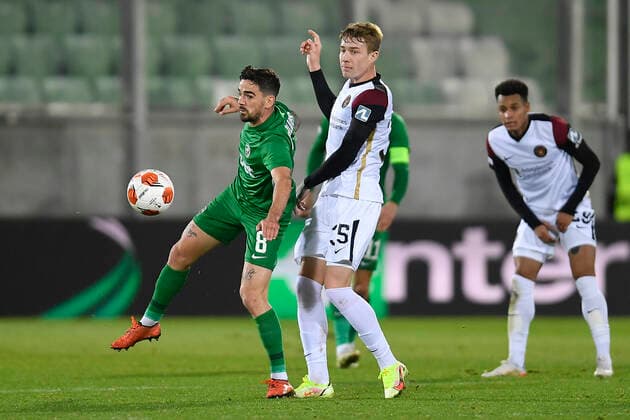 FCMs Charles during the UEFA Europa League Group F football match between PFC Ludogorets and FC Midtjylland on December 9, 2021 at the Ludogorets Arena in Razgrad. Photo by Alex Nicodim Ritzau Scanpix , Razgrad Copyright: RitzauxScanpix AlexxNicodimx spdk20211209-215119-L