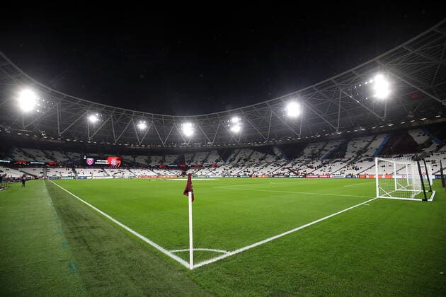 PXL_West Ham United v Dinamo Zagreb: Group H - UEFA Europa League LONDON, ENGLAND - DECEMBER 09: General view inside of the stadium prior to the the UEFA Europa League group H match between West Ham United and Dinamo Zagreb at Olympic Stadium on December 9, 2021 in London, United Kingdom. IgorxKralj PIXSELL