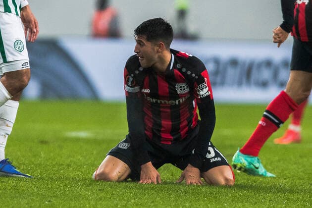 Exequiel Palacios, Ferencvaros vs Bayern Leverkusen, Uefa Europa Leafue, 09 December, 09.12.2021 Ferencvaros vs Bayern Leverkusen, Uefa Europa Leafue, 09 December, 09.12.2021 Budapest Copyright: xEIBNER NikolaxKrsticx EP_EER