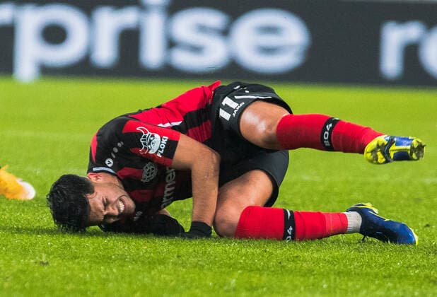 Nadiem Amiri, Ferencvaros vs Bayern Leverkusen, Uefa Europa Leafue, 09 December, 09.12.2021 Ferencvaros vs Bayern Leverkusen, Uefa Europa Leafue, 09 December, 09.12.2021 Budapest Copyright: xEIBNER NikolaxKrsticx EP_EER