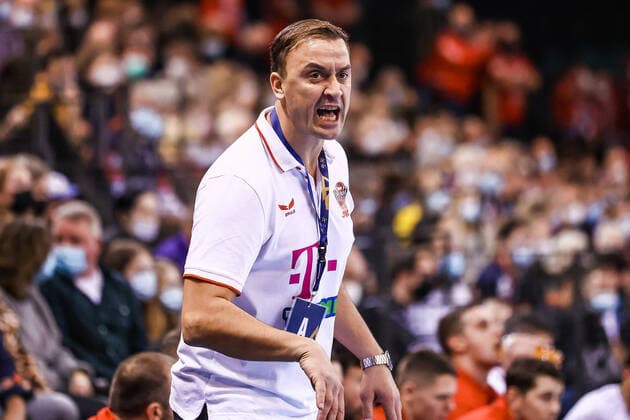 Handball I Herren I Saison 2021 2022 I 10. Spieltag I EHF Champions League I SG Flensburg-Handewitt - Telekom Veszprem I 09.12.2021 Cheftrainer Momir Ilic Flensburg Flens-Arena Schleswig-Holstein Deutschland Copyright: xLobecax xIngridxAnderson-Jensenx