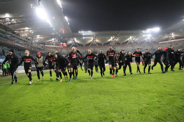 WARSAW, POLAND, DECEMBER 9, 2021. The 2021 22 UEFA Europa League. Football match between Legia (Warsaw) vs Spartak (Moscow) at the Marshall Jozef PiÅ‚sudski s Municipal Stadium of Legia Warsaw. FC Spartak won 0:1. Photo by Stupnikov Alexander FC Spartak StupnikovxAlexander